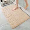 Soft Memory Foam Shower Bathroom Bath Floor Mat Rugs Quick Dry Super Water Absorbent Non Slip Stone Bath Mat