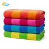Striped Microfiber 100% Organic Cotton Gots Certificate Luxury Brand Custom Pure Linen Wearable Beach Towels