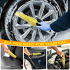 Car Wash Portable Microfiber Wheel Tire Rim Brush Cleaning Car with Plastic Handle Wash Detailing Tools