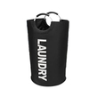 Custom Logo Collapsible Oxford Fabric Laundry Hamper Foldable Canvas Bathroom Cloth Basket Handles Storage Washing Box Home