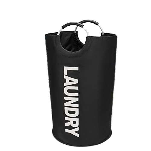 Custom Logo Collapsible Oxford Fabric Laundry Hamper Foldable Canvas Bathroom Cloth Basket Handles Storage Washing Box Home
