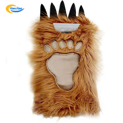 Car Plastic Ice Scraper Mitt Ice Scraper with Glove Foam Grip Snow Removal Shovel