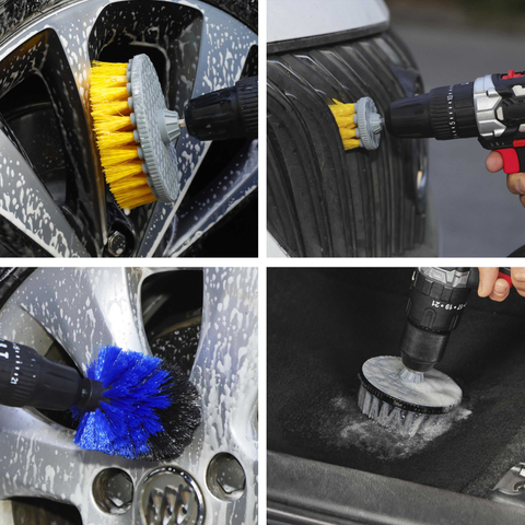 10pcs All Purpose Power Scrubber Brush Cleaning Brush Kit Auto Cleaning Brush for Grout Floor Tub