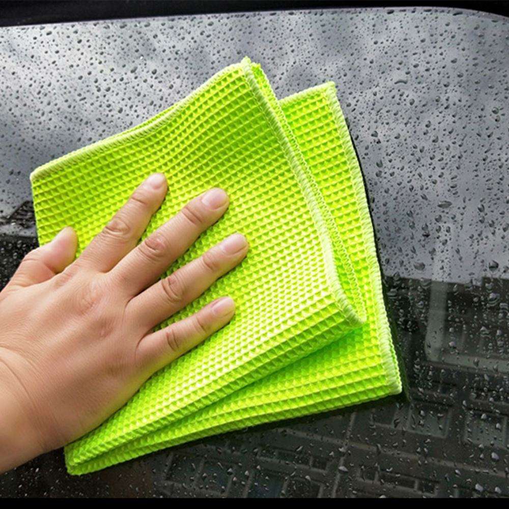 Custom 16*16'' Colorful New Fashion Home Cleaning Waffle Quick Drying Double Side Microfiber Towel Cloth