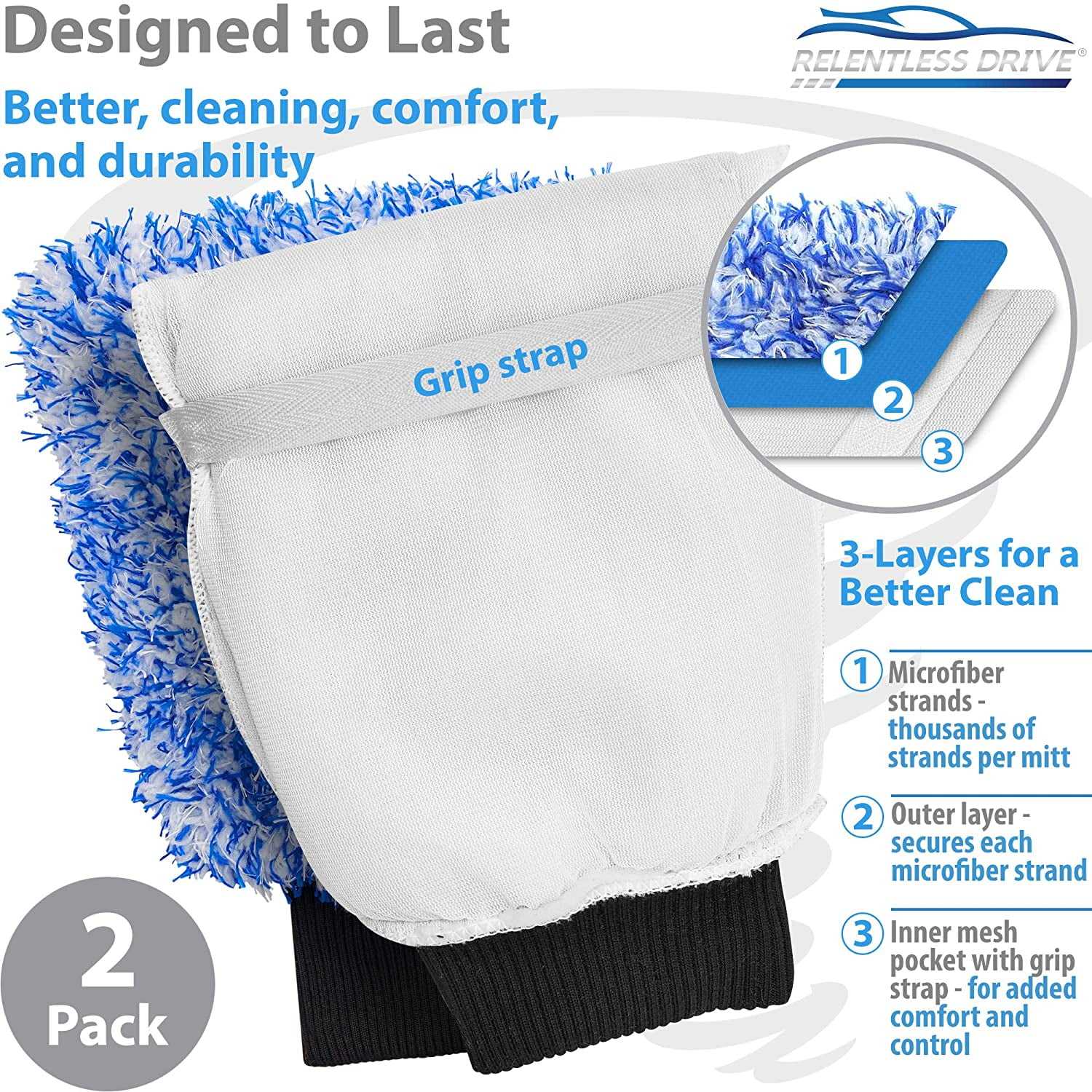 Custom Car Wash Mitt Auto Detailing Microfibre Microfiber Car Cleaning Wash Mitt Glove Coral Car Wash Mitt