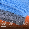 16X16 Inch 400gsm Edgeless Microfiber Cleaning Cloth Long And Short Pile Microfiber Towel For Car Wash/Cleaning