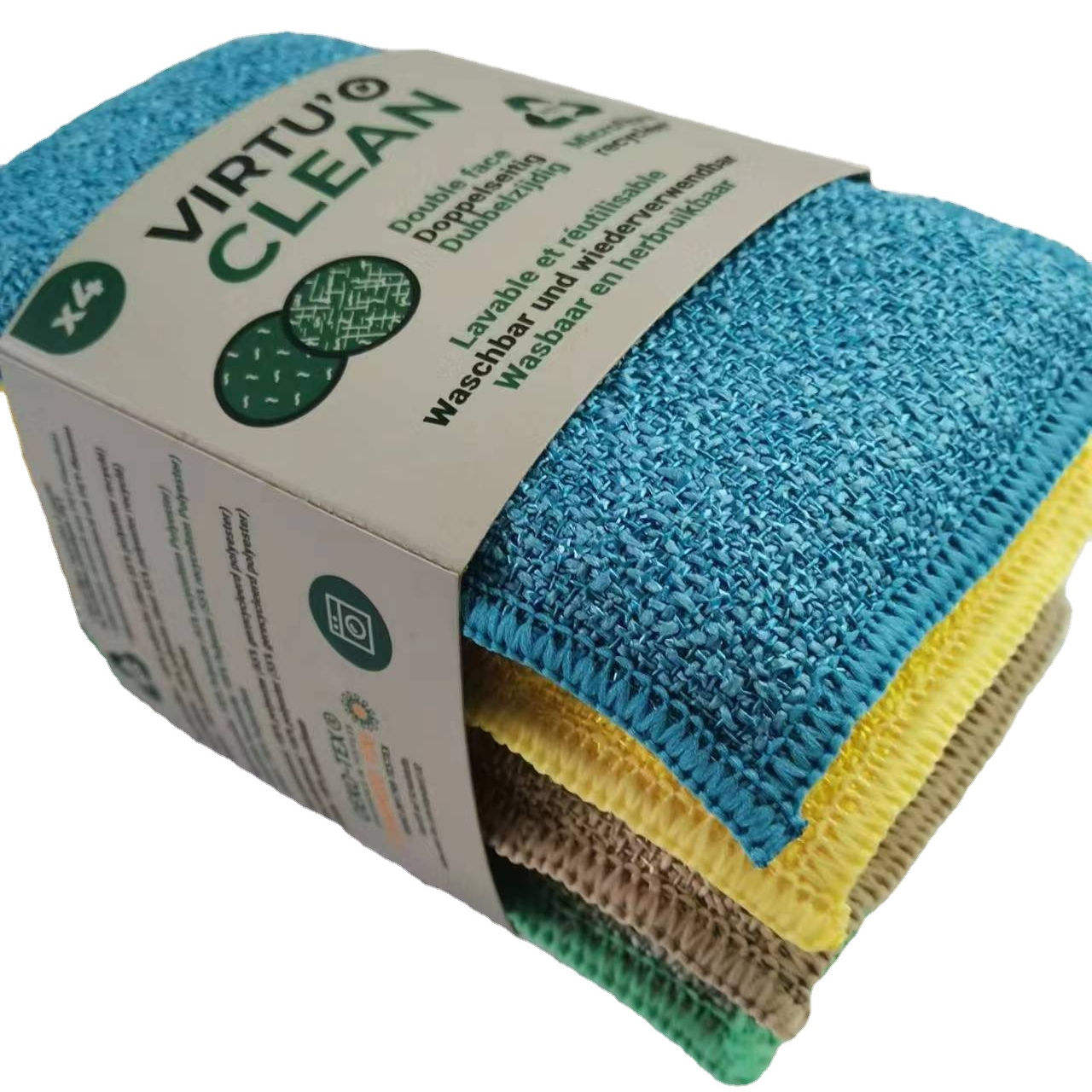 Sponge Clean Eco Material Scouring Pad Dish Kitchen Cleaning Microfiber Clean Cloth