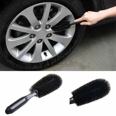 Universal Car Wheel Rims Tire Washing Handle Brush Auto Car Wheel Cleaning Brush for Cleaning Car Wheel