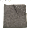 Bulk Long Pile Gray Non-abrasive Reusable Microfiber Towel Car Cleaning Cloth