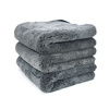 Custom High Quality Thicken Coral Velvet Two Color Double Sided Microfiber Cleaning Drying Washing Car Towel