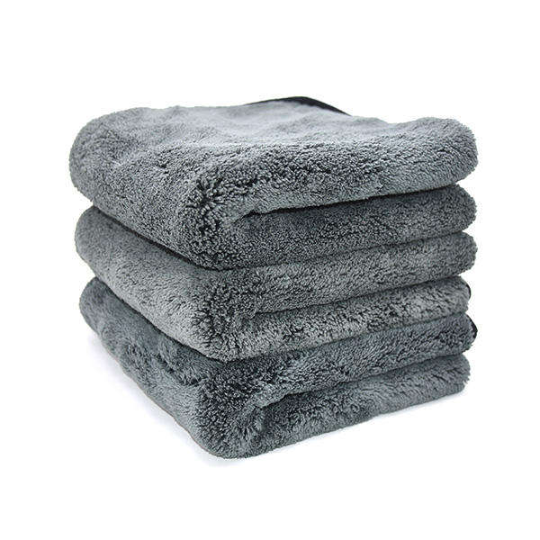 Custom High Quality Thicken Coral Velvet Two Color Double Sided Microfiber Cleaning Drying Washing Car Towel