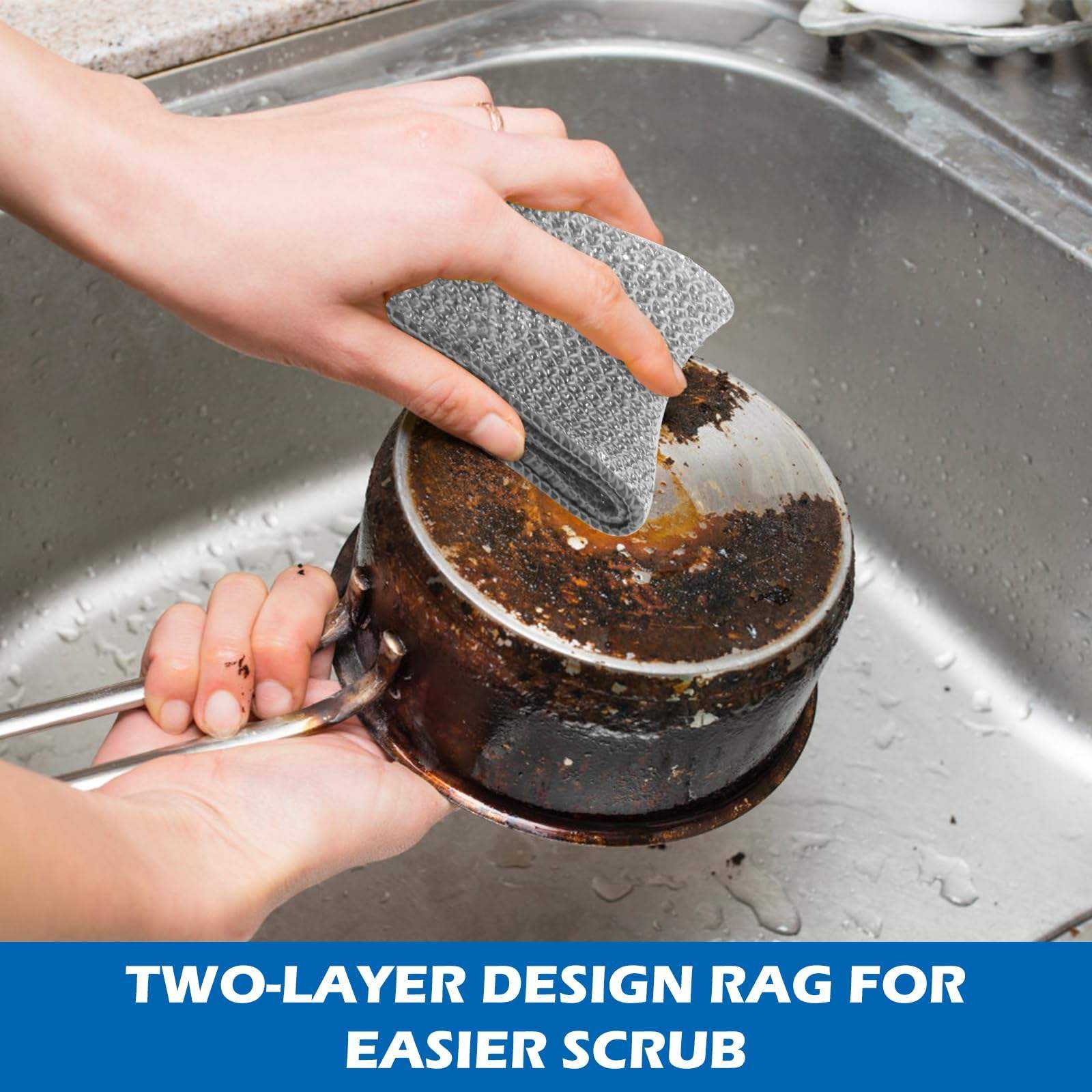 Multipurpose Universal Wire Brush Pot Wet And Dry Cleaning Cloth Aluminum Foil Wire Household Oil Cleaning Mesh Cloth