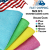 Microfiber Super Soft Absorbent Cleansing Towels Rag for Car Clean Microfiber Towel Dusting Cloth 16 in.x16 in
