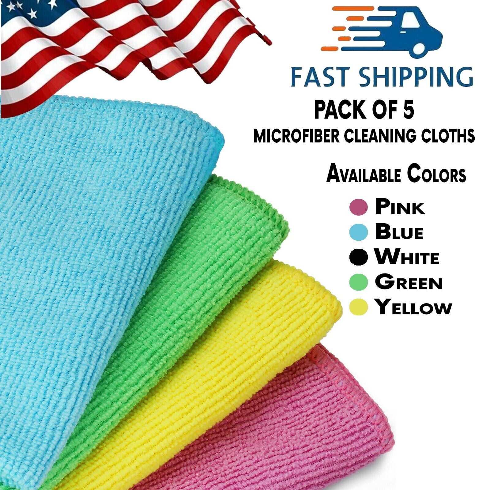 Microfiber Super Soft Absorbent Cleansing Towels Rag for Car Clean Microfiber Towel Dusting Cloth 16 in.x16 in