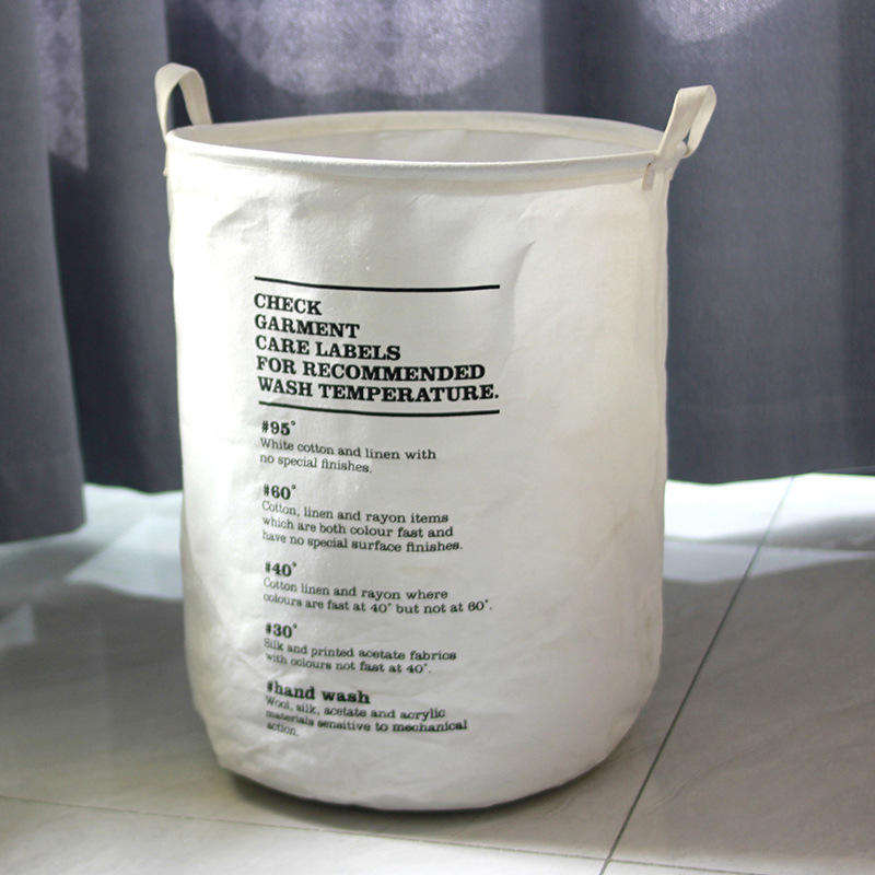 Cloth Dirty Clothes Foldable Storage Basket Doll Storage Bucket Cotton Linen Laundry Basket
