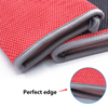 Red Color Mesh Pattern Medium Grade Safety Microfiber Clay Mitt for Car Washing