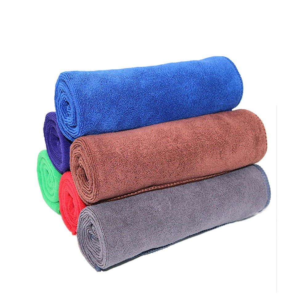 Custom Print Microfiber Cleaning Cloths Car Microfiber Duster Car Care Wiping Multi Color Small 30x30 Rags