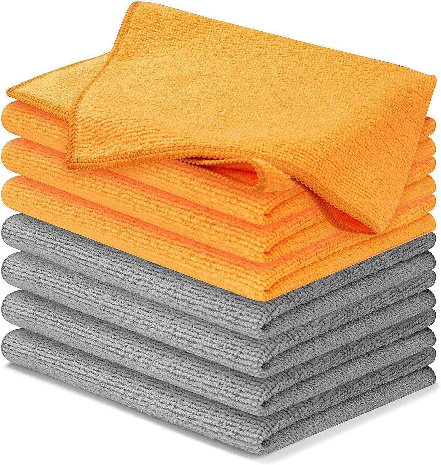 Custom Print Microfiber Cleaning Cloths Car Microfiber Duster Car Care Wiping Multi Color Small 30x30 Rags