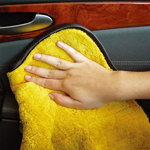 China Whosale 1200gsm Plush Car Buffing Polishing Towel Microfiber Cleaning Cloth