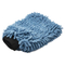 Chenille blue Glove Microfiber car Cleaning Wash Mitt