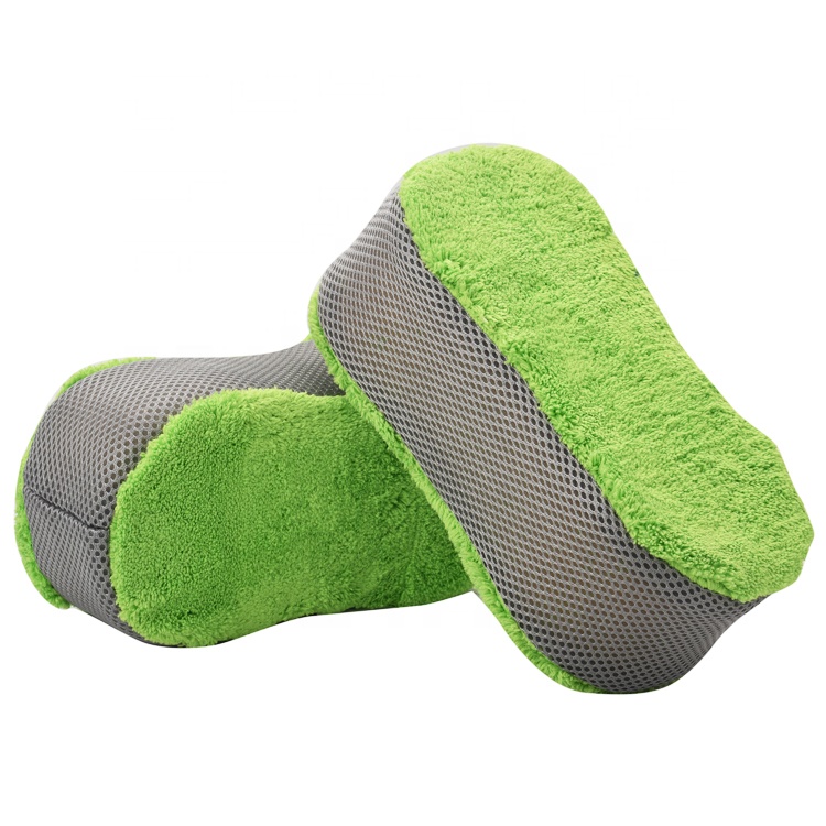 Factory custom car applicator microfiber sponge pad