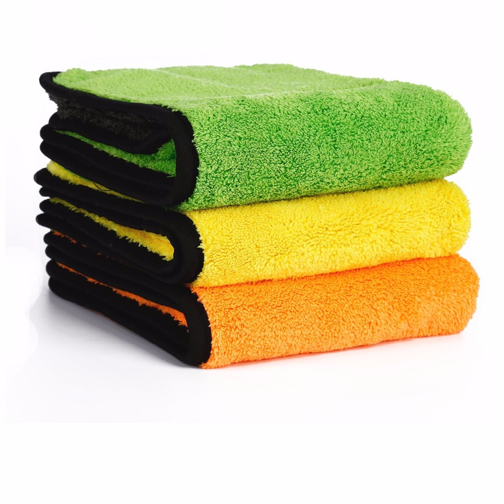 China Supplier 800gsm Super Thick Plush Microfiber Car Cleaning Cloth