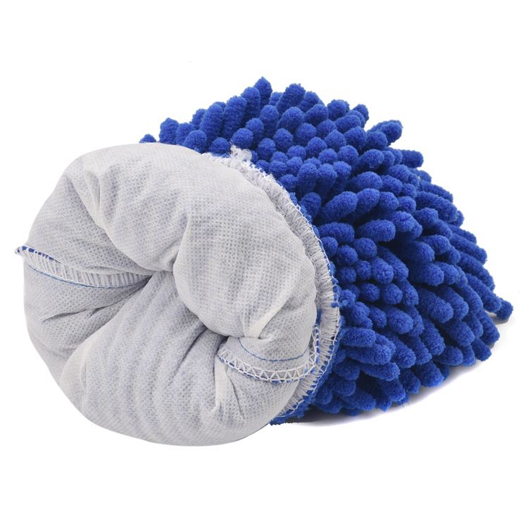 Satisfying service Premium Scratch Free Ultra Plush Micro-Noodle Auto Car Mitt Chenille Microfiber Wash Glove