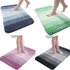 Luxury Soft Absorbent Bath Mat Soft Microfiber Shaggy Bath Rug Mat Colorful Non Slip Tpr Bottom Floor Mat