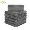 Car Detailing Water Absorbing Cutting Edge Absorbent Coral Fleece Cleaning Edgeless Microfiber 600Gsm Washing Cloth Drying Towel