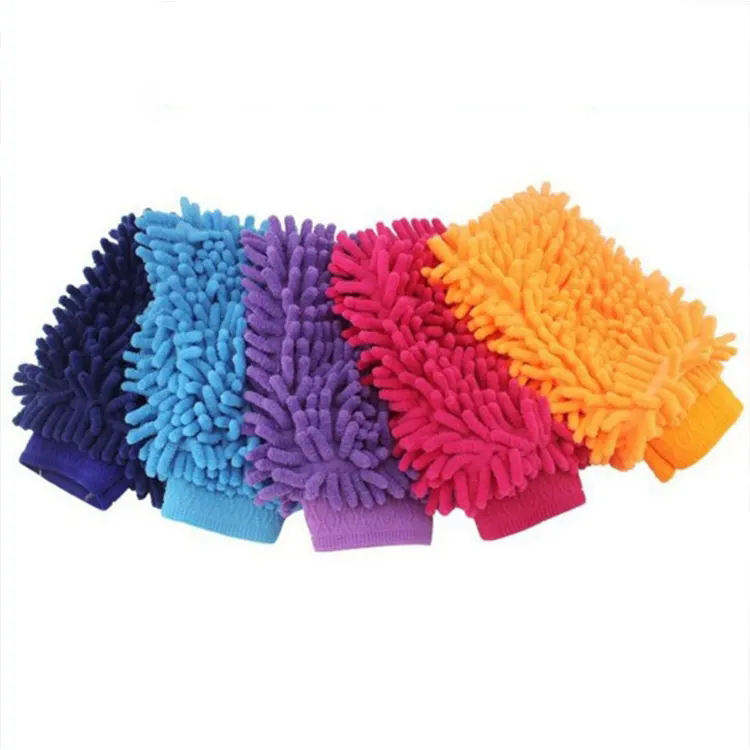 Chenille Car Washing Mitt 20*28cm 130gsm Super Soft Scratch Free Car Cleaning Gloves