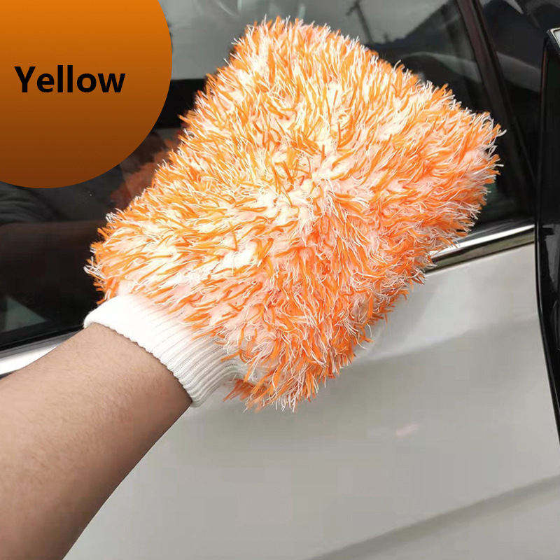 Machine Washable Microfiber Plush Cleaning Premium Scratch-Free Car Wash Mitt Car Wash Gloves