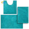 Grey 2 Pieces Bathroom Rug Set Ultra Soft Non Slip Absorbent Chenille Mat Plush Mats for Tub Shower