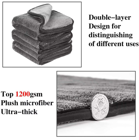 Coral Fleece Absorbent Car wash Towel 36*24inch 800gsm Custom Logo Microfiber Towel Car Drying Towels