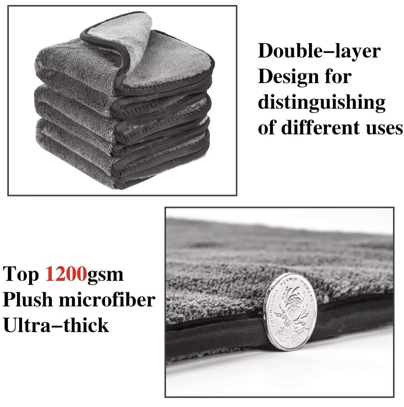 Coral Fleece Absorbent Car wash Towel 36*24inch 800gsm Custom Logo Microfiber Towel Car Drying Towels