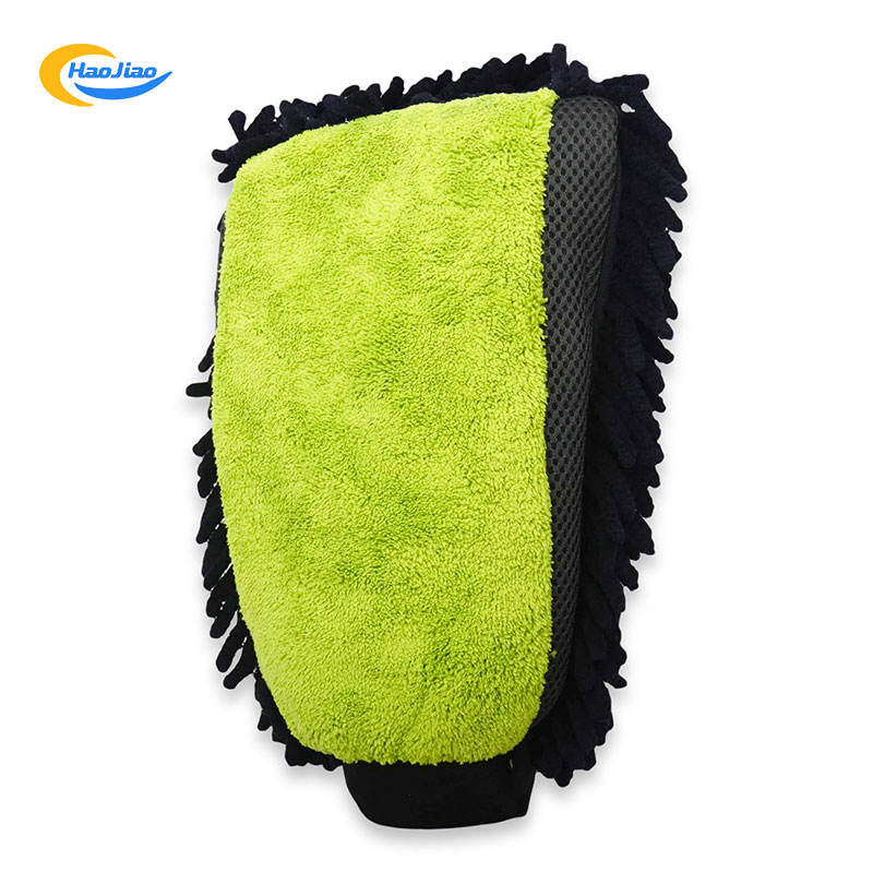 Customized Car Care Products Auto Detailing Car Wash Waterproof Gloves Noodles Microfiber Car Cleaning Glove