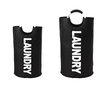 Custom Logo Collapsible Oxford Fabric Laundry Hamper Foldable Canvas Bathroom Cloth Basket Handles Storage Washing Box Home