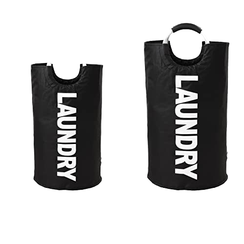 Custom Logo Collapsible Oxford Fabric Laundry Hamper Foldable Canvas Bathroom Cloth Basket Handles Storage Washing Box Home