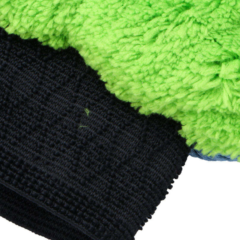 Microfiber Rounded Corners Car Wash Mitt Home Kitchen Bathroom Multifunctional Mitt Car Cleaning Mitt