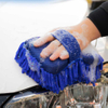 Microfiber Car Wash Pad Plush Chenille and Mesh Cleaning Sponge Auto Detailing Car Care Washing Pad Foam Sponge