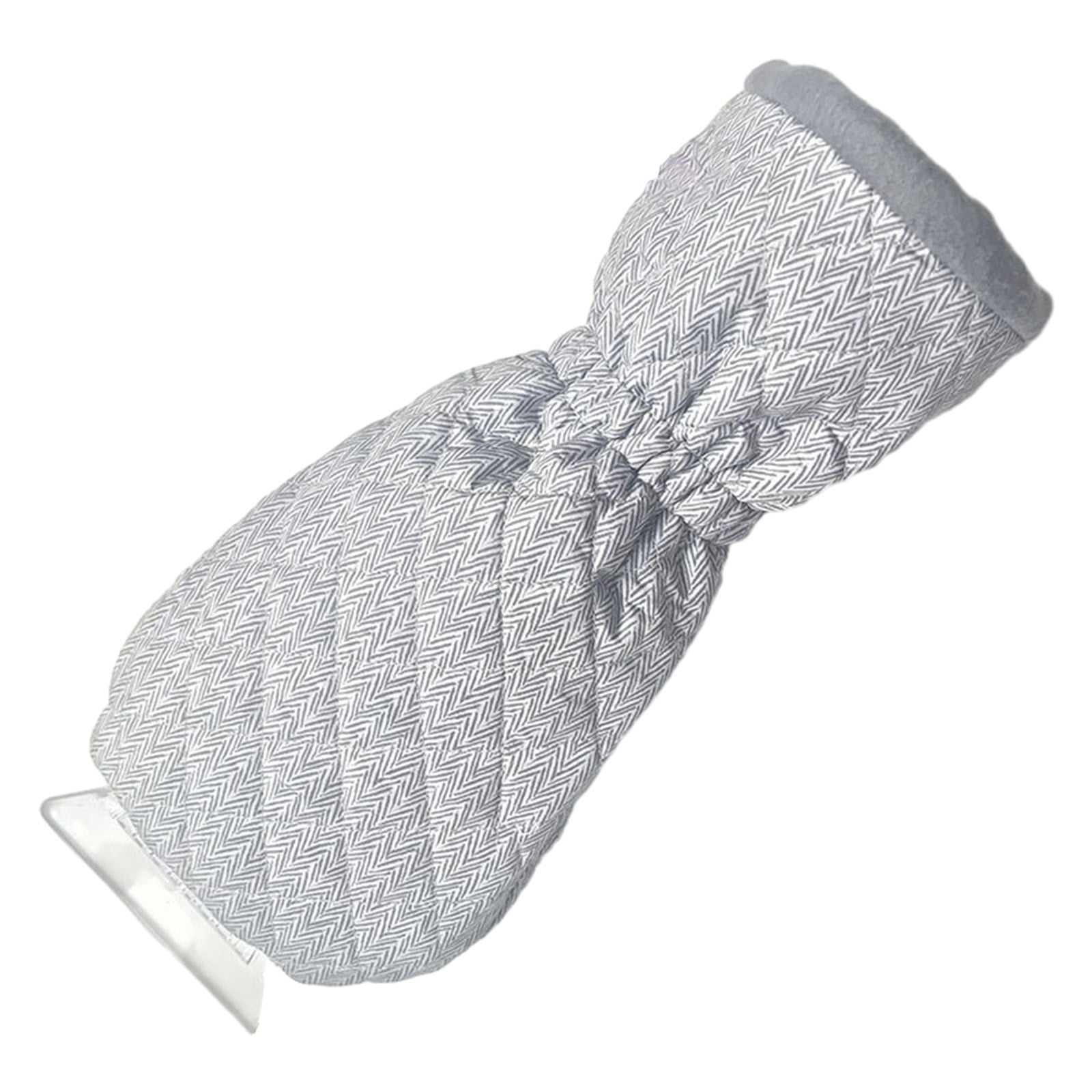 Ice Scraper with Glove Car Windshield Scraper for Ice and Snow Fleece Mitt Scrape and Remove Snow While Staying Warm
