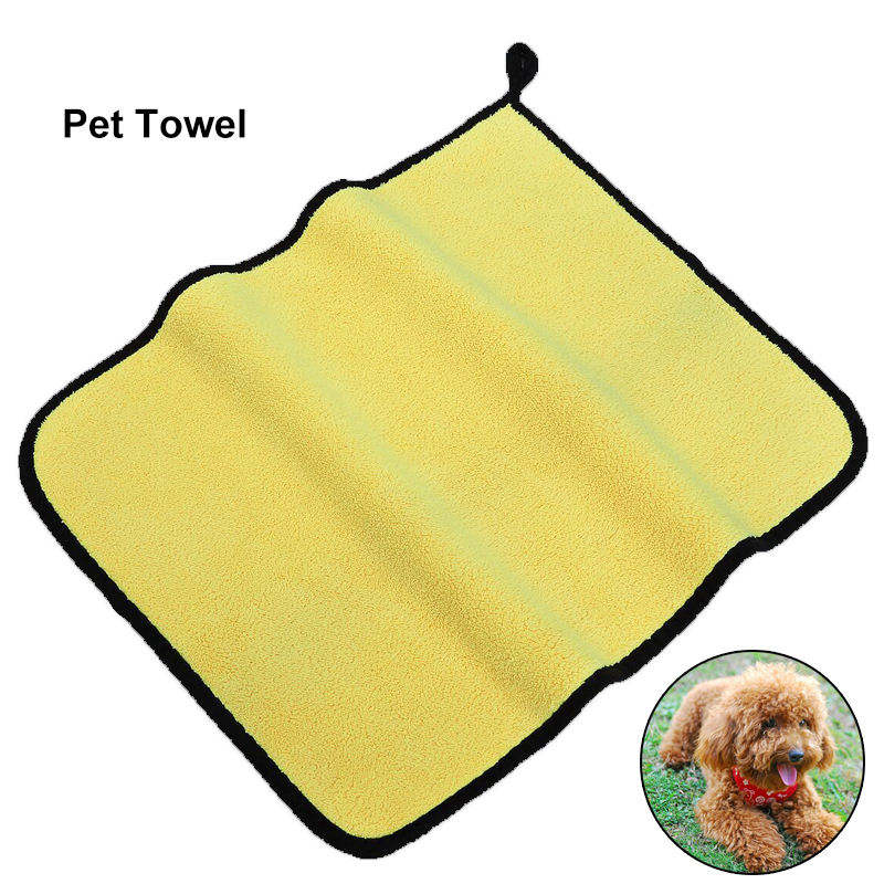 Custom Microfiber Pet Supplies Quick Drying Super Absorbent Pet Cats Dog Grooming Bathrobe Cleaning Bath Towel