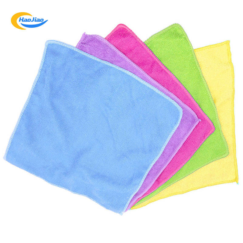 16x16inch 200gsm 300gsm Reusable Cleaning Rags Quick Dry Car Wash Towel Absorbent Microfiber Kitchen Towel