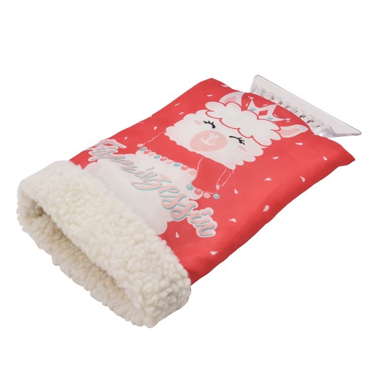 Good Sale Customized Hot Sell Promotional Plastic Warm Snow Glove Ice Scraper Mitt For Car Clean And Wash