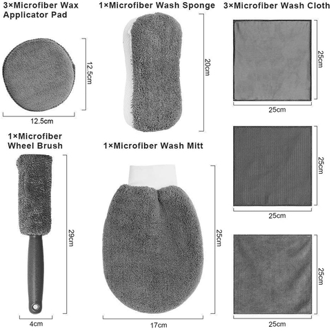 Car Cleaning Tools 9 Pcs car wash kit car cleaning kit