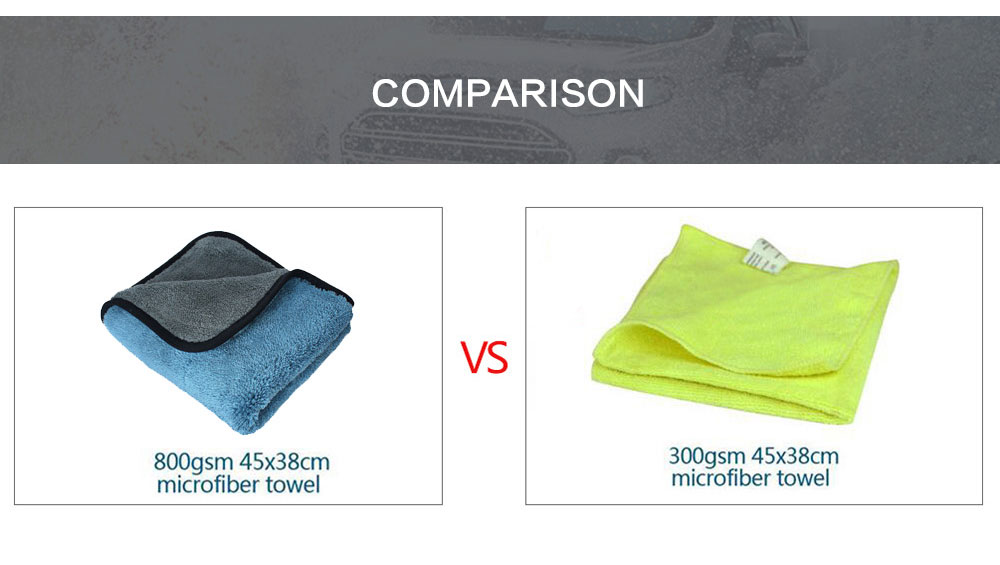 Ultra Fine Quick Drying Microfiber Cleaning Cloth Car Wash Towels 38X45