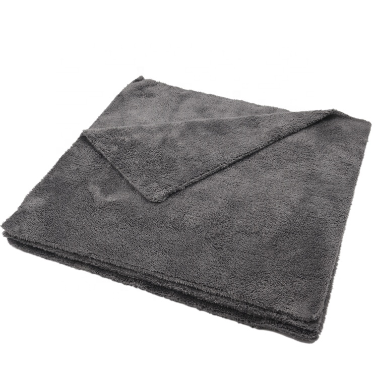plush edgeless microfiber 400gsm 500gsm car cleaning wash towel