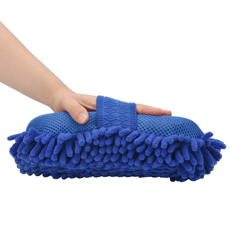 Microfiber double sided scratch-free car wash sponge microfiber sponge