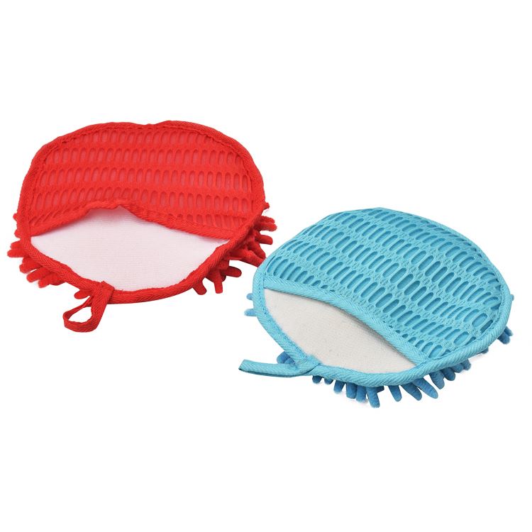 10 years experience One side Chenille for High Quality Auto Wash Mitt microfiber car cleaning gloves