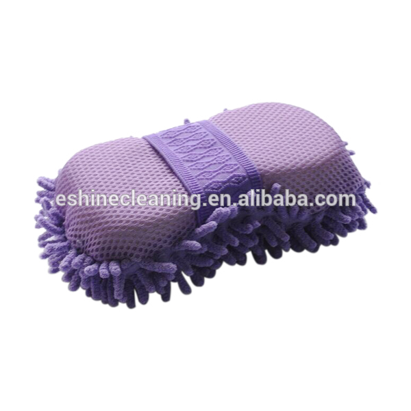 Microfiber Car Wash Sponge Pad with Mesh