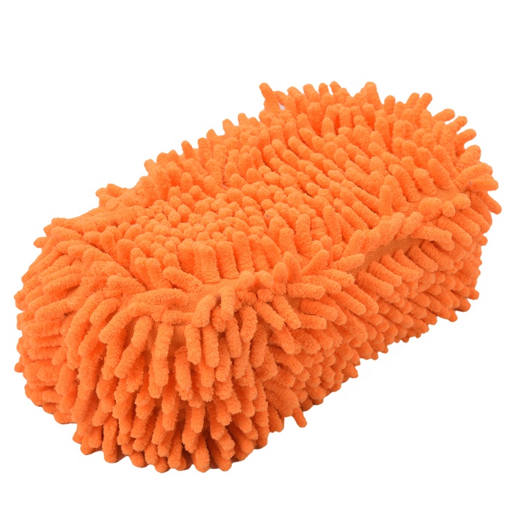 Professional manufacture premium multi-functional chenille microfiber car wash sponge